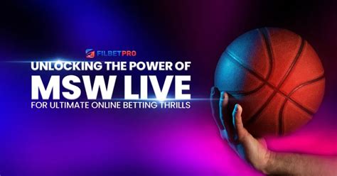 msw sports betting nba|Catch live sports odds as the matches unfold here! .